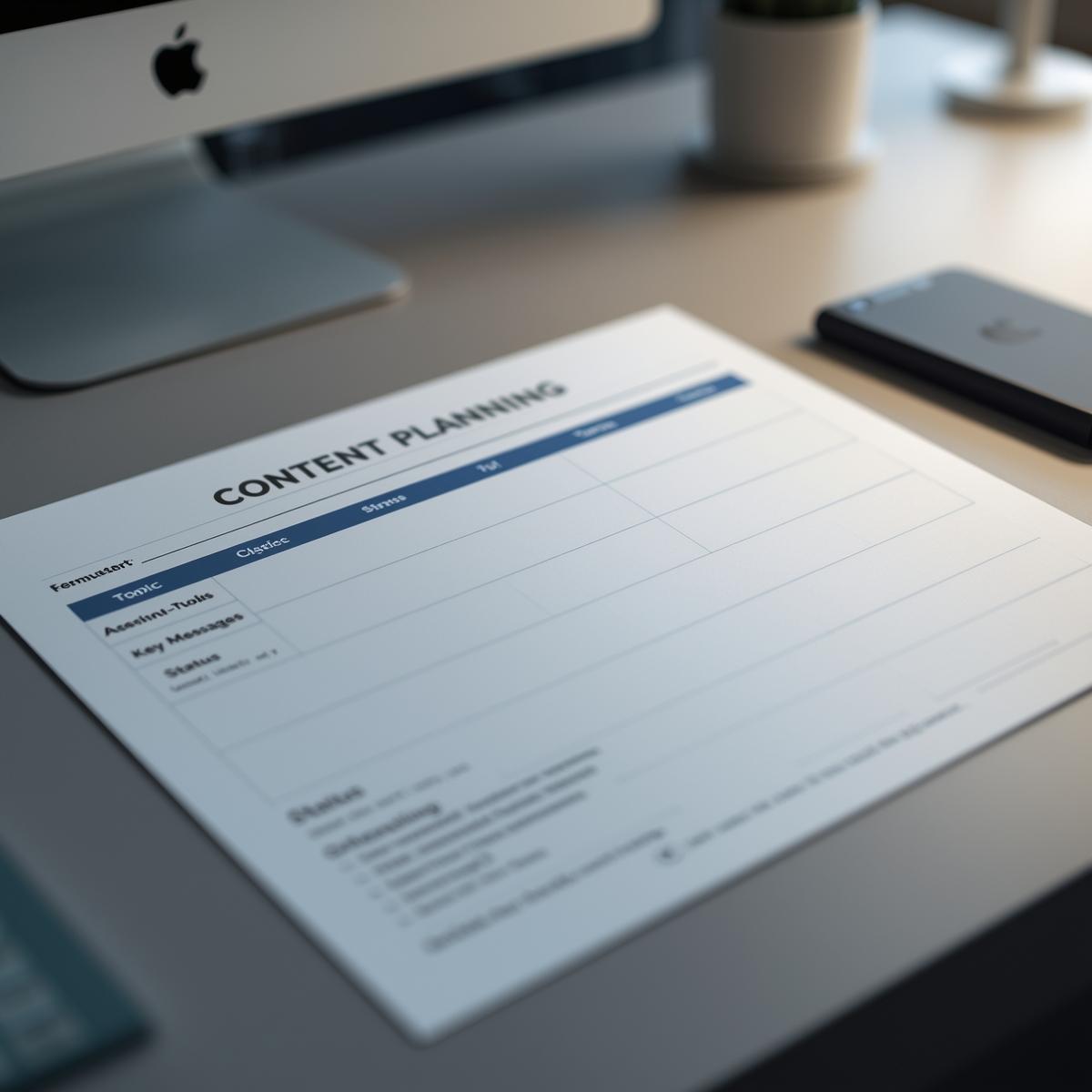 Content Planning Template